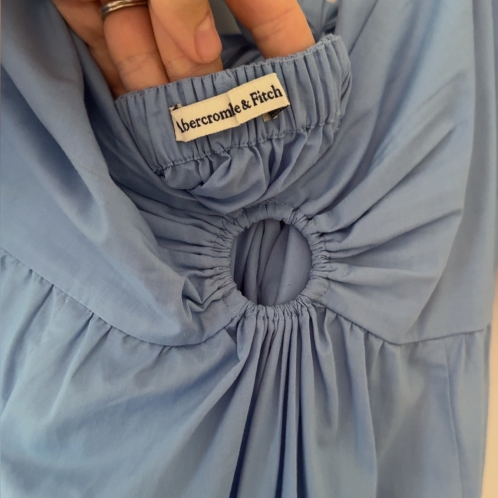 Abercrombie & Fitch Light Blue Midi Dress - Picture 3 of 4